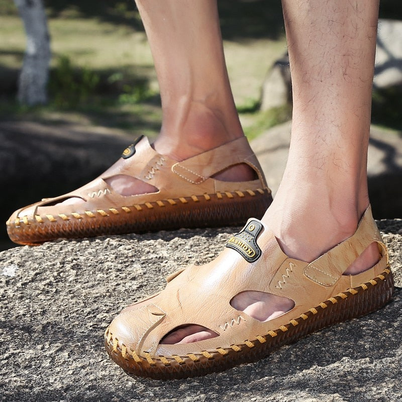 New Men's Classic Leather Sandals