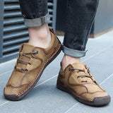 New Men's Handmade Leather Casual Shoes