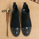 Men's Fashion Rivets Handmade Chelsea Boots