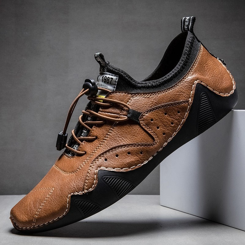 New Men's Handmade Sewing Flats