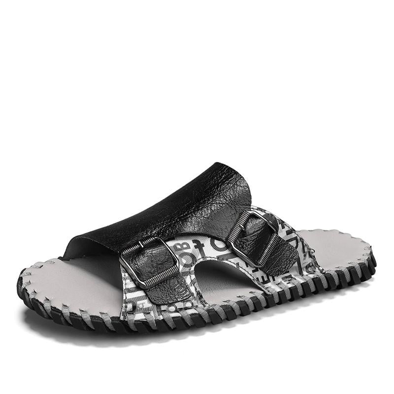 Men's High Quality Leather Slippers