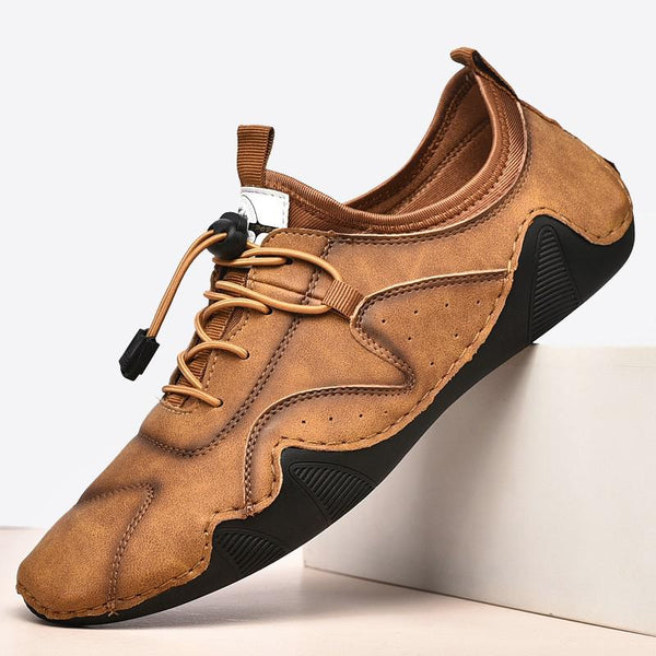 New Large Size Men's Handmade Leather Casual Shoes