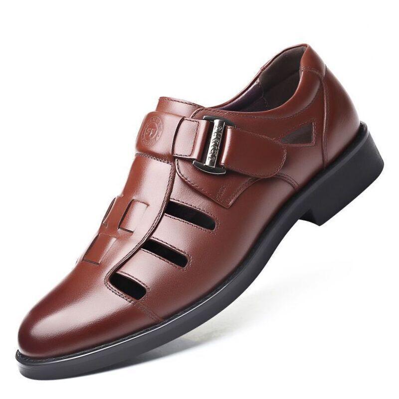 New Men's Leather Business Sandals