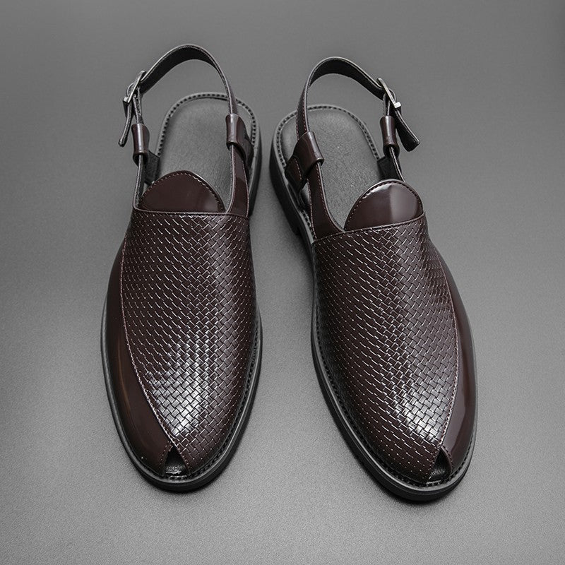 New Men's Fashion Leather Sandals