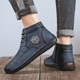 New Split Leather Outdoor Ankle Boots
