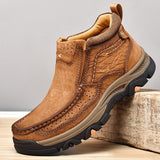Men's High Top Leather Casual Shoes