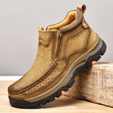 Men's High Top Leather Casual Shoes