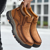 Men's High Top Leather Casual Shoes