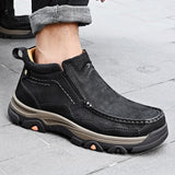 Men's High Top Leather Casual Shoes