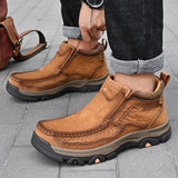 Men's High Top Leather Casual Shoes