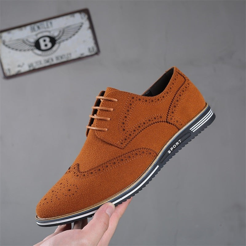 Men's Leather Holes Oxfords Shoes