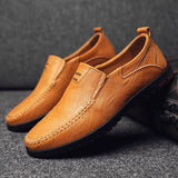 Men's Genuine Leather Slip on Formal Loafers