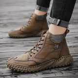 Men's Fashion Leather Warm Outdoor Boots