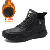 Men's Fashion Leather Warm Outdoor Boots