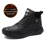 Men's Fashion Leather Warm Outdoor Boots