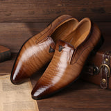New Men Leather Vintage Formal Shoes