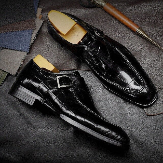 Men's Designer Classic Pattern Business Flat Shoes