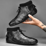 New Men's Soft Leather Shoes