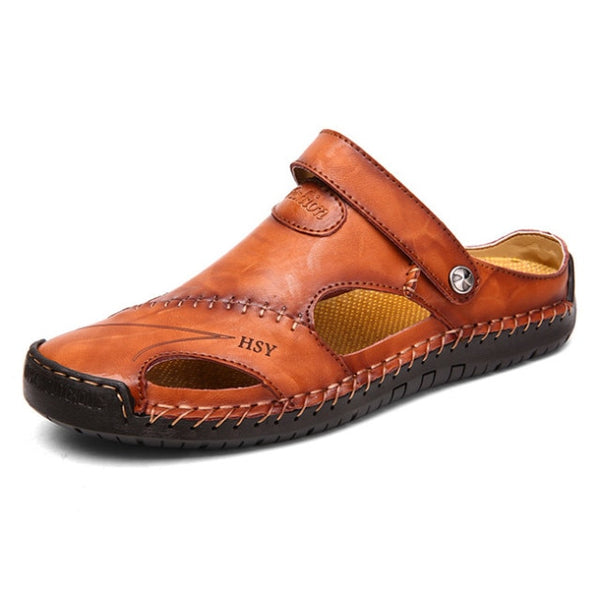 Men Classic Roman Leather Sandals