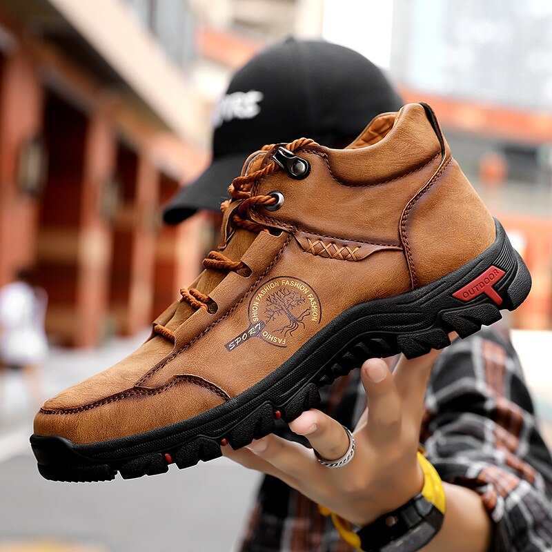 Men's Comfy Lace-up Outdoor Shoes