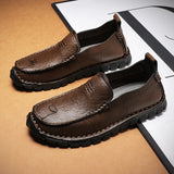 New Men Leather Breathable Casual Shoes