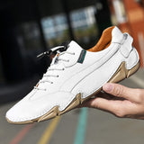 New Leather Splice Lace Up Buiness Shoes