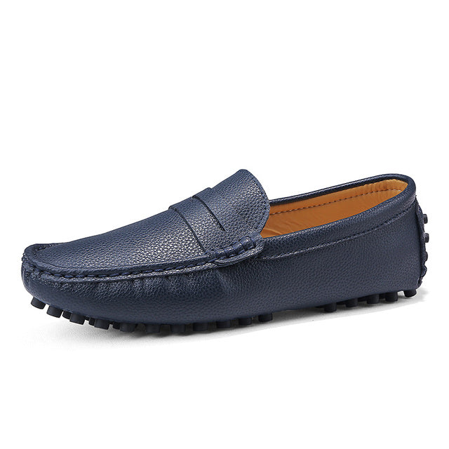 Men's Genuine Leather Soft Slip on Shoes