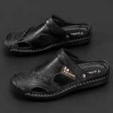 New Men Summer Leather Sandals