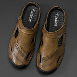 New Men Summer Leather Sandals