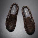 New Men Summer Leather Sandals