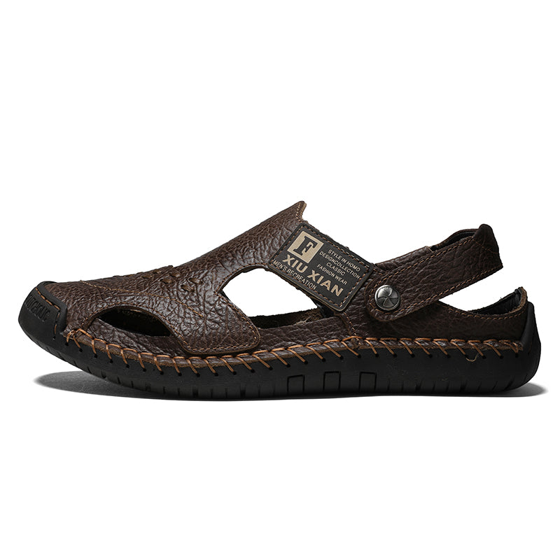 New Men Summer Leather Sandals