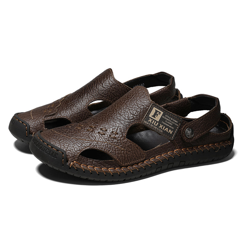 New Men Summer Leather Sandals