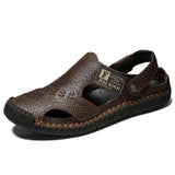 New Men Summer Leather Sandals