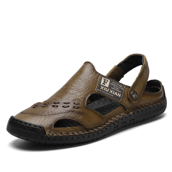 New Men Summer Leather Sandals